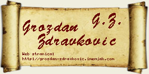 Grozdan Zdravković vizit kartica